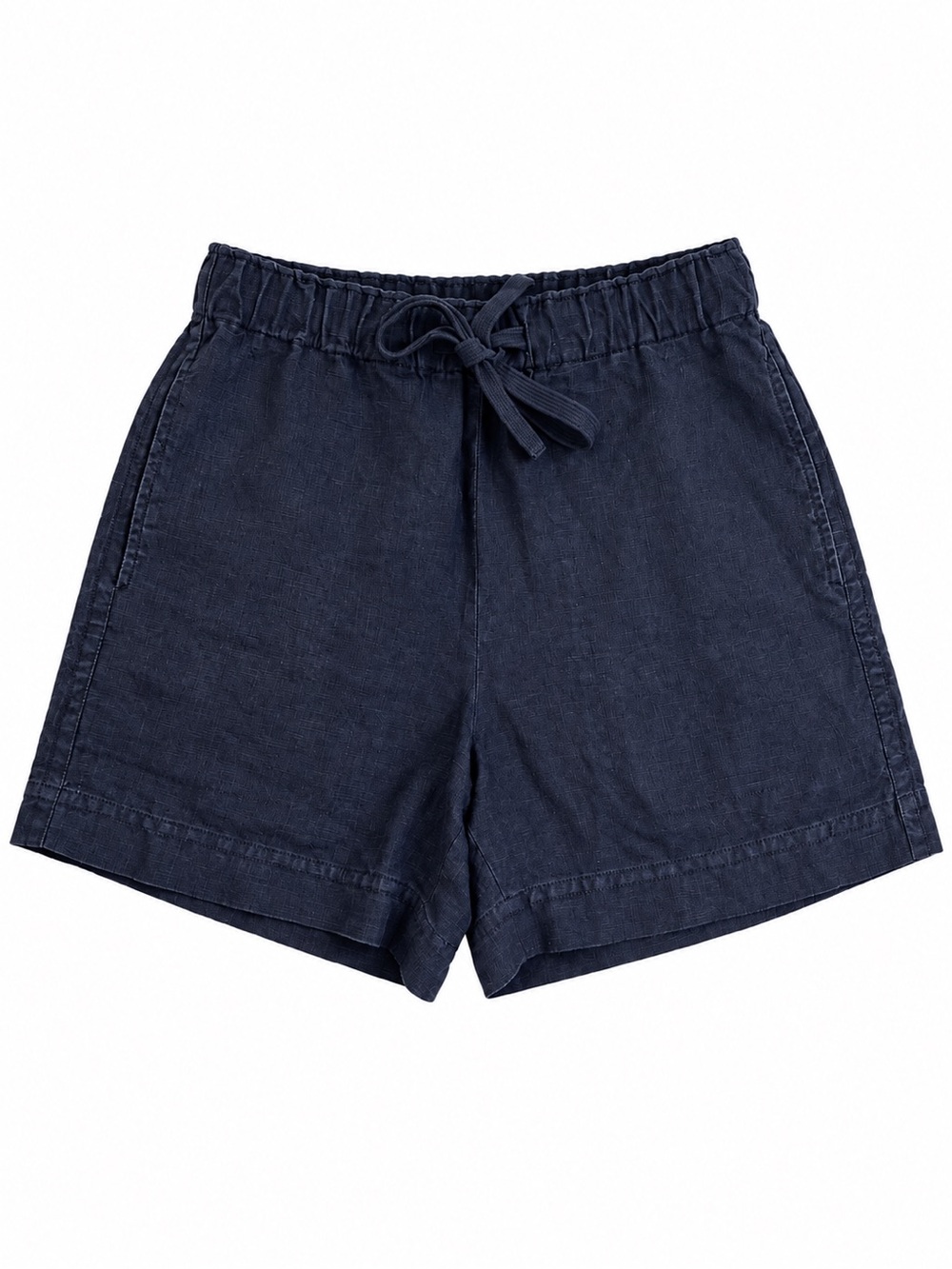 Vince Linen Cotton Drawstring Shorts – Faded Black – Size XS